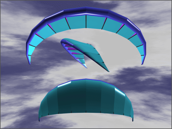 Figure 1: Oxygen: Single Skin Hybrid Traction Kite