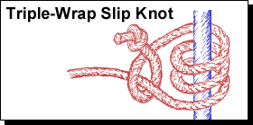 Diagram 9 Triple-Wrap Slip Knot
