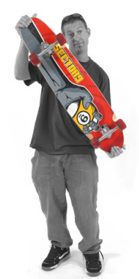 Andy Wardley with Longboard